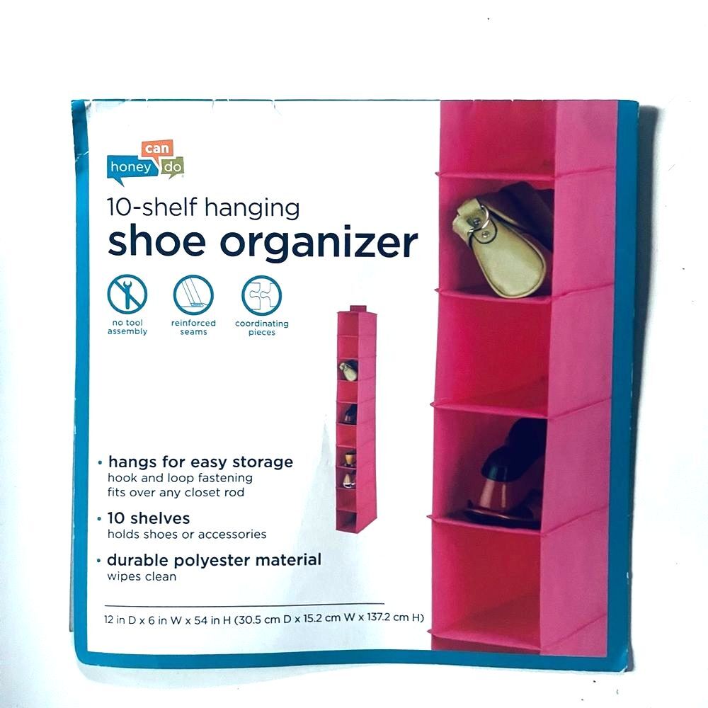 🆕 [Honey Can Do] 10 Shelf Hanging Shoe Organizer 💓🌸